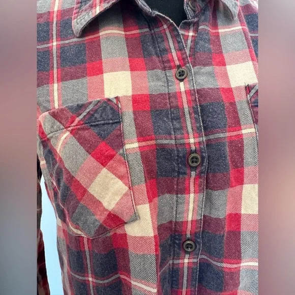 Natural Reflections Flannel Button-Down Long-Sleeve Shirt for Ladies - Size Sm - Picture 2 of 9